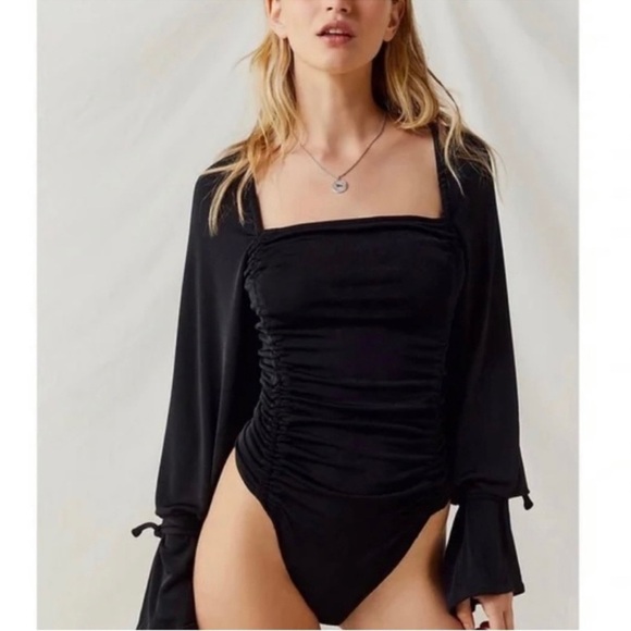 Free People Meant To Be Bodysuit Black size large - Picture 2 of 10